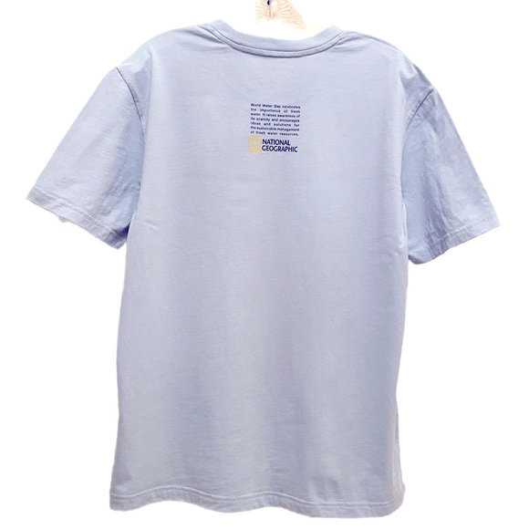 National Geographic Generation Good Use Wisely Blue RARE Hard To Find Graphic T - Picture 7 of 16